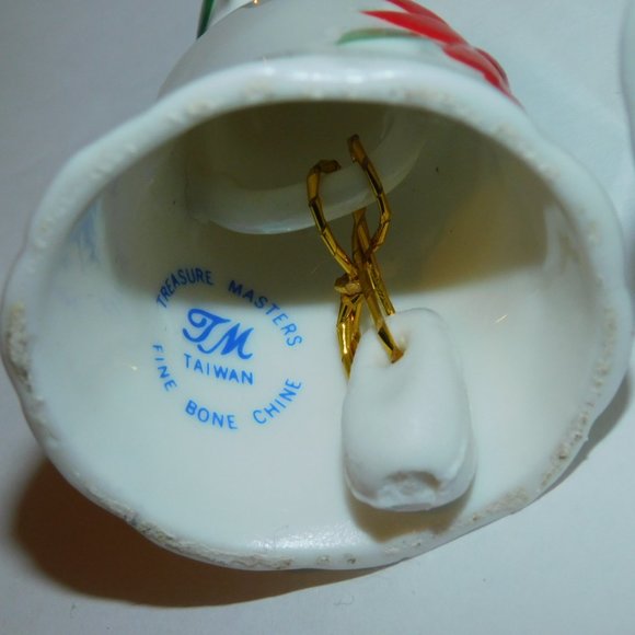 Treasure Masters Christmas Bells Fine Bone Chine Praying Angel & Shepard Boy - Picture 5 of 8